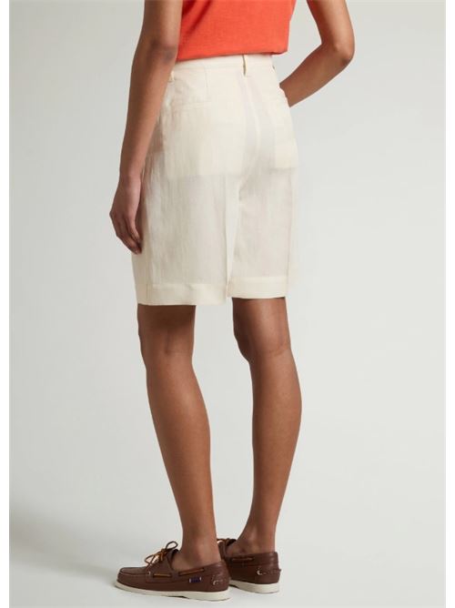 Pantaloncini in misto lino con pinces WOOLRICH | CFWWSH2005FRUT3043.8743